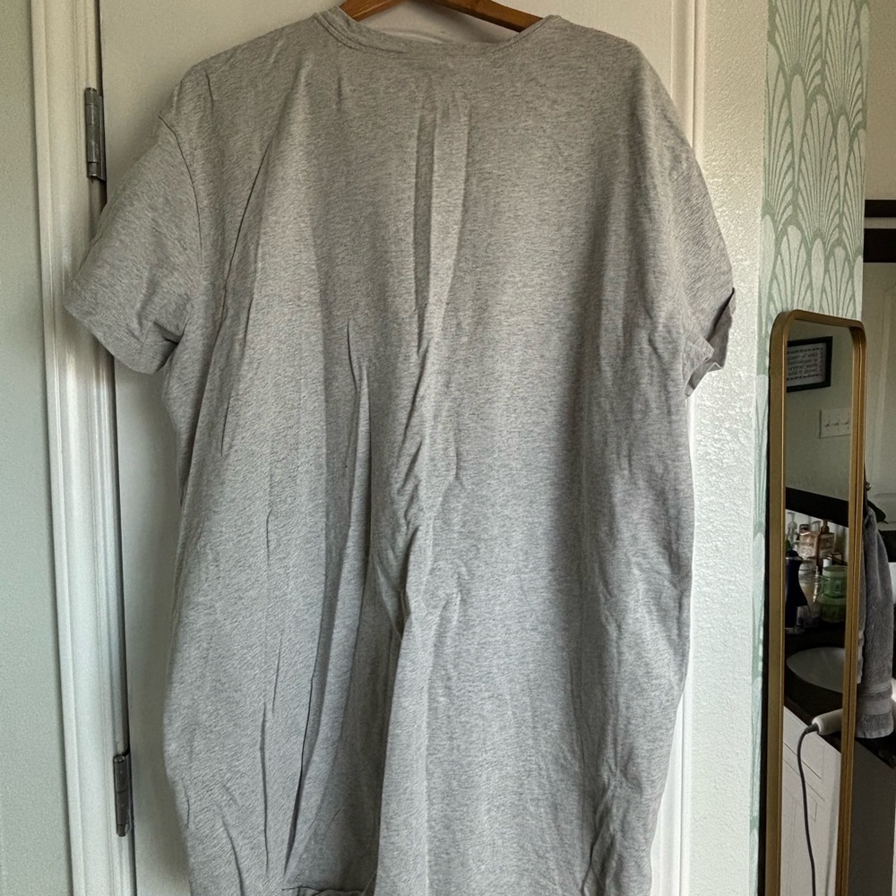 Nike Women's Gray and Cream Short Sleeve Dress - Picture 2 of 3